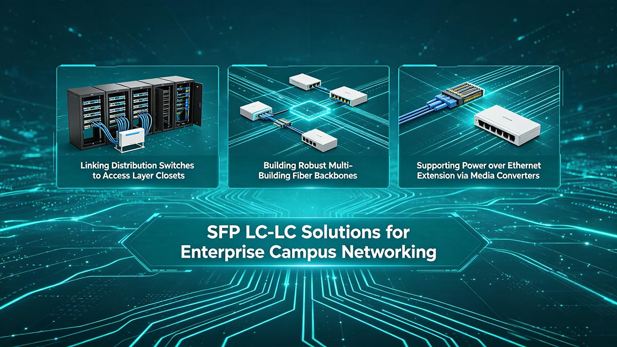 حلول SFP LC-LC لشبكات الحرم الجامعي للمؤسسات