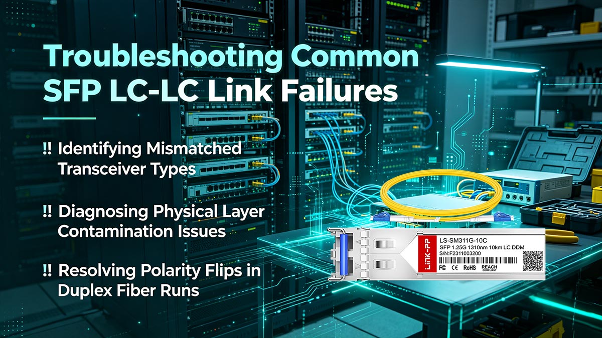 استكشاف أخطاء وصلات SFP LC-LC الشائعة وإصلاحها