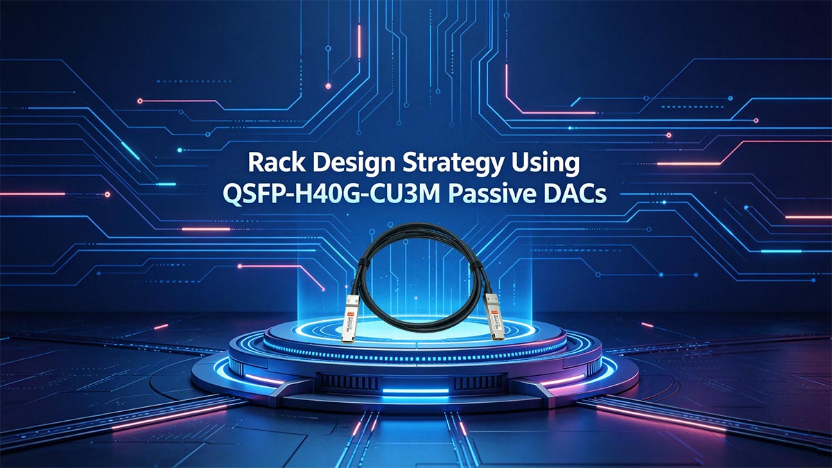 Stratégie de conception de rack utilisant des convertisseurs numérique-analogique passifs QSFP-H40G-CU3M