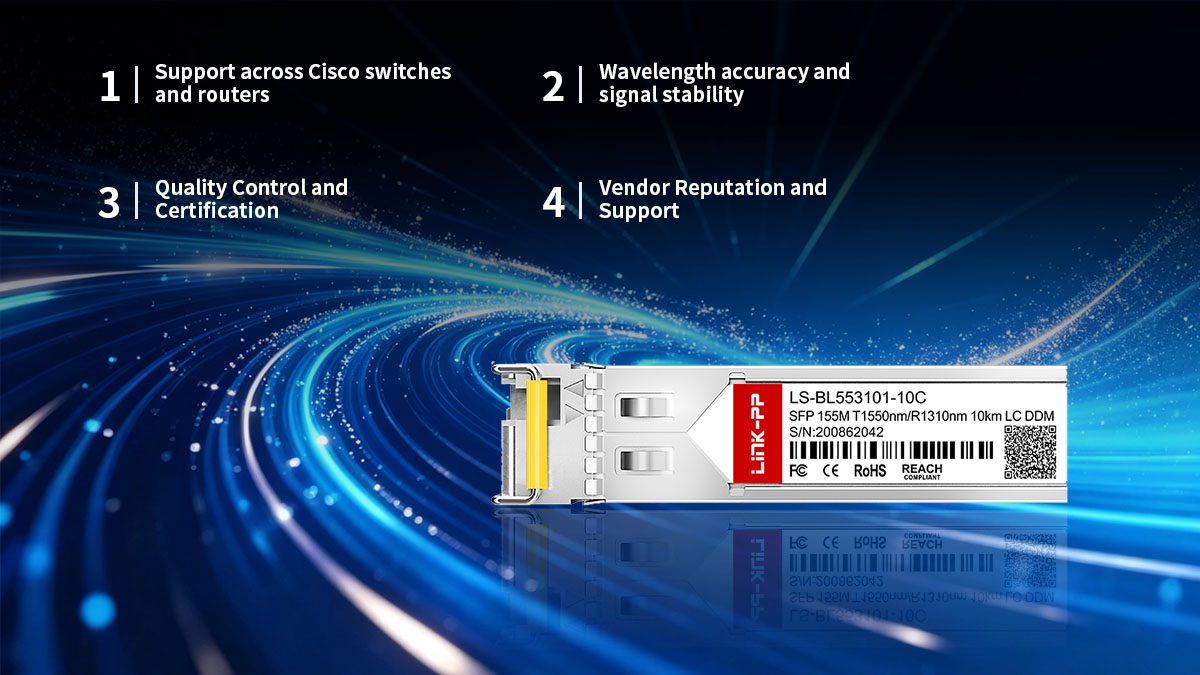 Critères d'évaluation clés des alternatives au Cisco GLC-FE-100BX-D