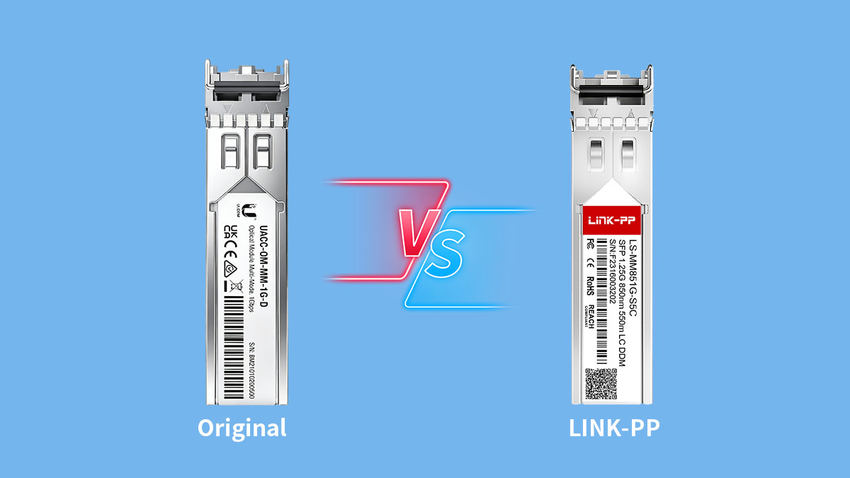 Comparação entre módulos ópticos originais e alternativos