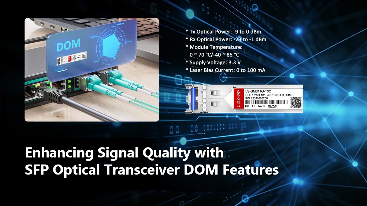 Enhancing Signal Quality with SFP Optical Transceiver DOM Features
