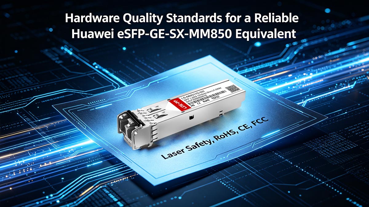 Hardware Quality Standards for a Reliable Huawei eSFP-GE-SX-MM850 Equivalent