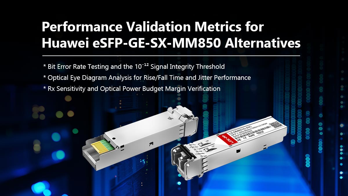 Performance Validation Metrics for Huawei eSFP-GE-SX-MM850 Alternatives