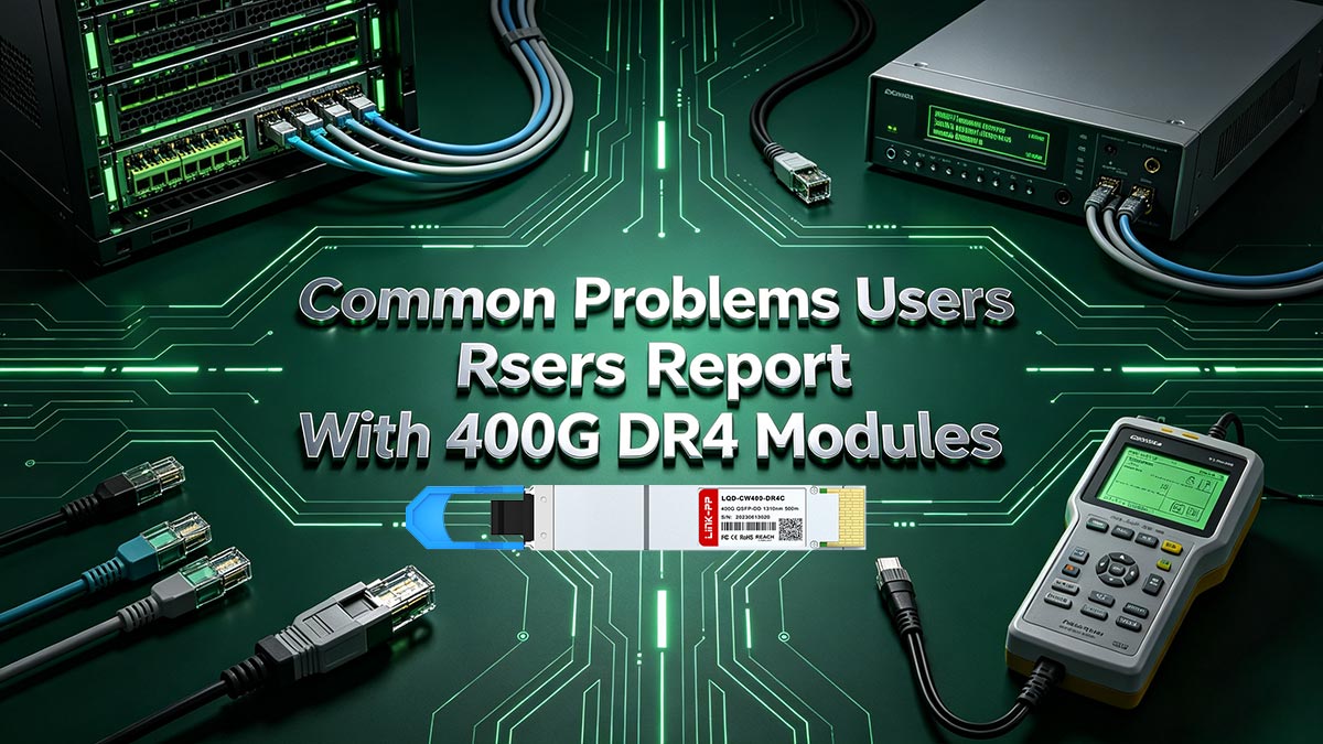 Problemas comunes que reportan los usuarios con los módulos DR4 de 400G
