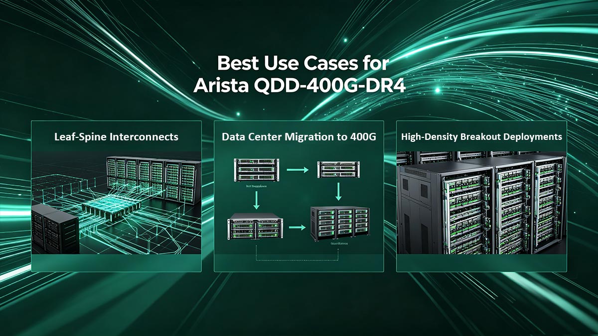 Mejores casos de uso para Arista QDD-400G-DR4