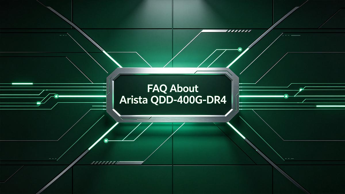 Preguntas frecuentes sobre Arista QDD-400G-DR4