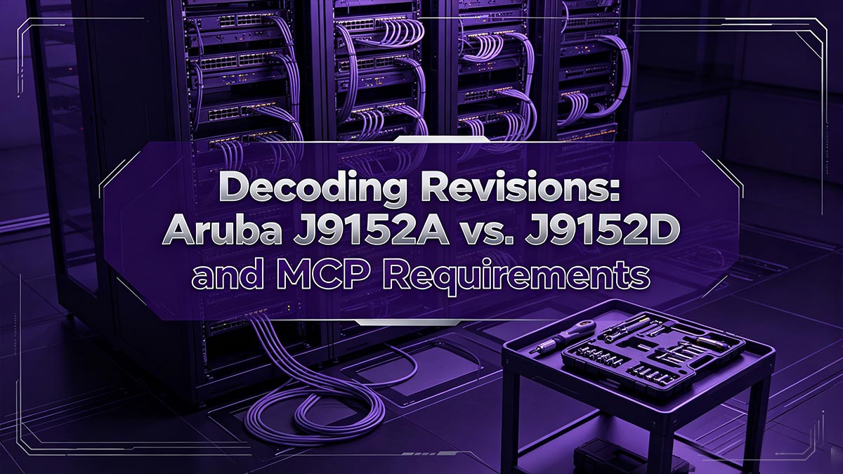 Decoding Revisions: Aruba J9152A vs. J9152D and MCP Requirements