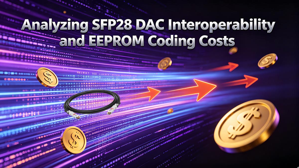 تحليل قابلية التشغيل البيني لـ SFP28 DAC وتكاليف ترميز EEPROM