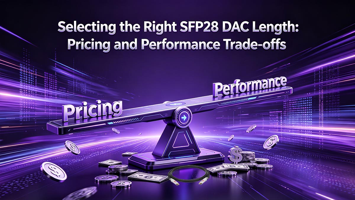 اختيار طول كابل SFP28 DAC المناسب: المفاضلة بين السعر والأداء