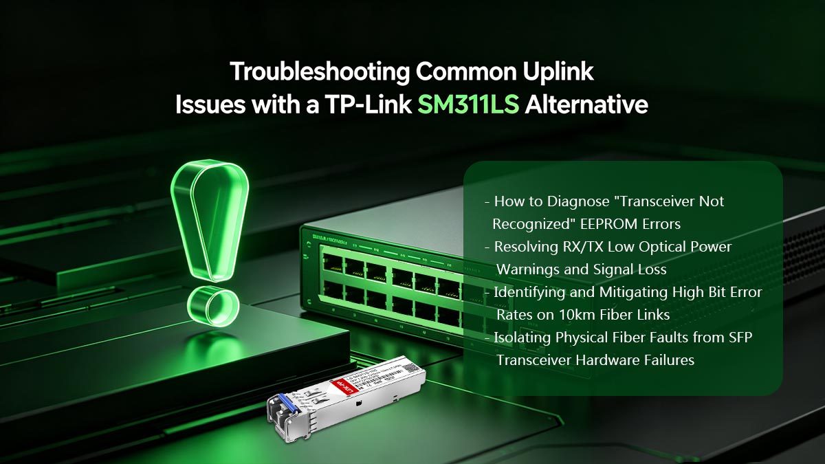 Solución de problemas comunes de enlace ascendente con una alternativa al TP-Link SM311LS