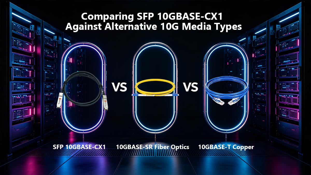 Comparación de SFP 10GBASE-CX1 con otros tipos de medios de 10G