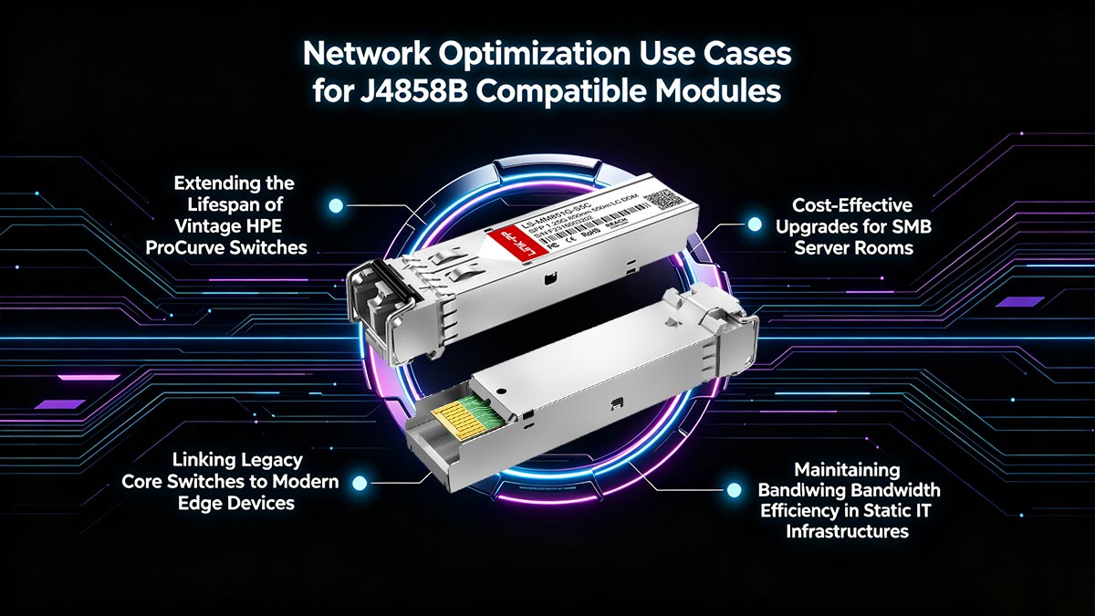 Casos de uso para la optimización de redes en módulos compatibles con J4858B