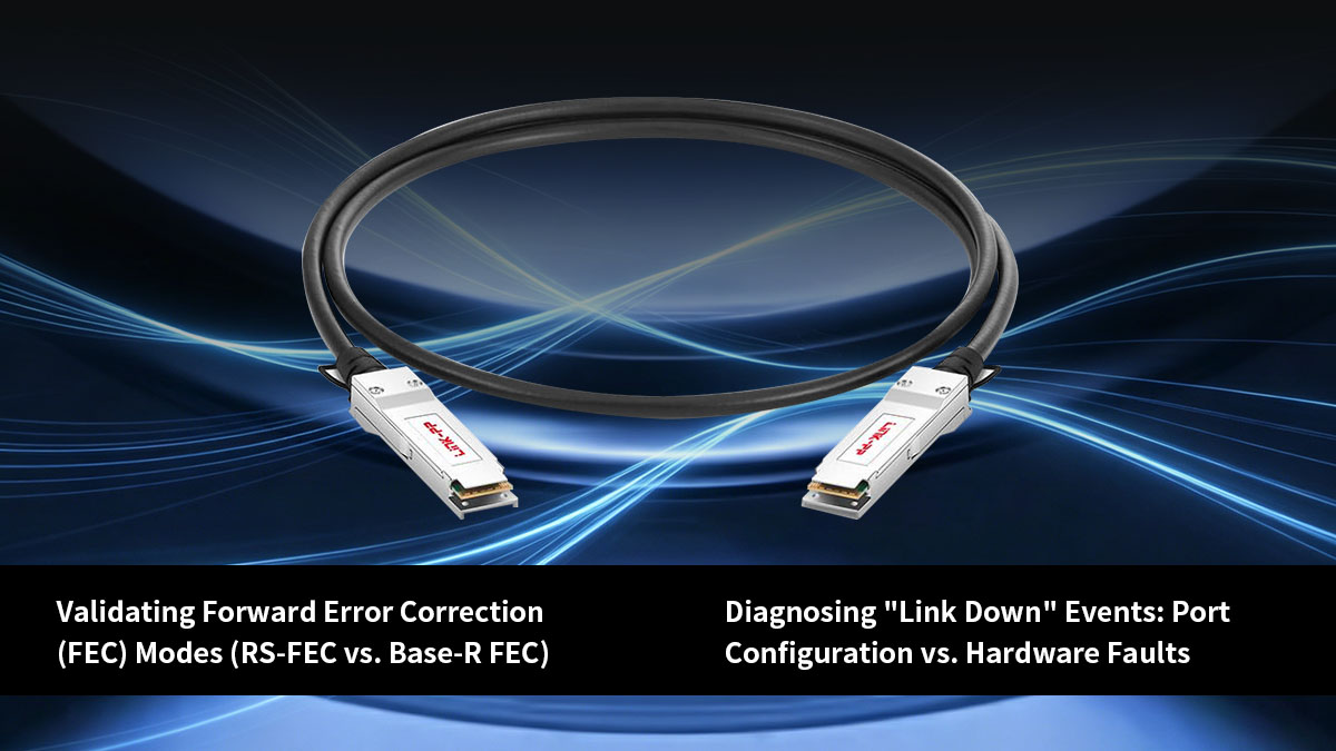 Dépannage des problèmes courants d'état de liaison QSFP-4SFP25G-CU5M
