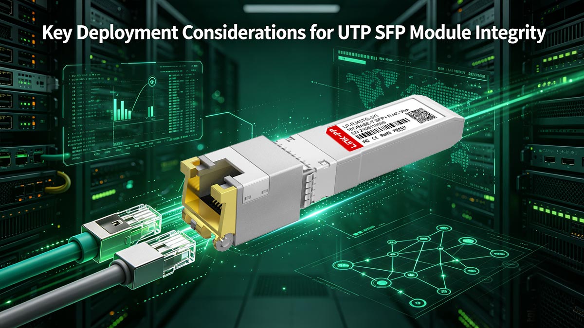 Consideraciones clave para la integridad del módulo SFP UTP durante el despliegue