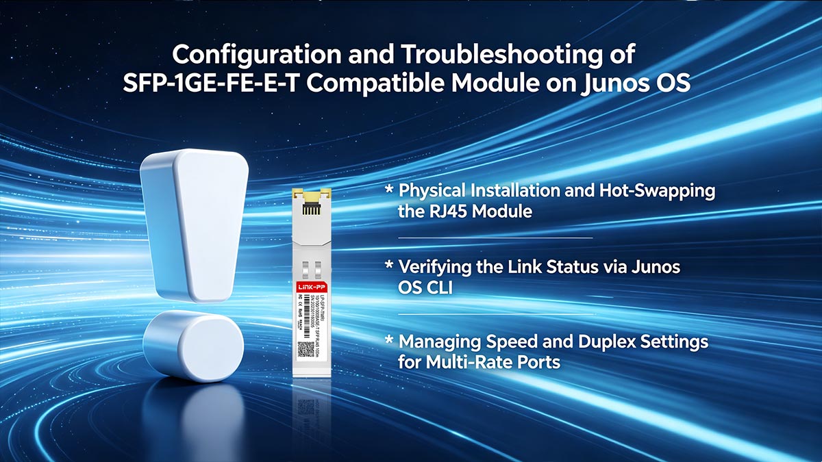 Configuration et dépannage du module compatible SFP-1GE-FE-ET sous Junos OS
