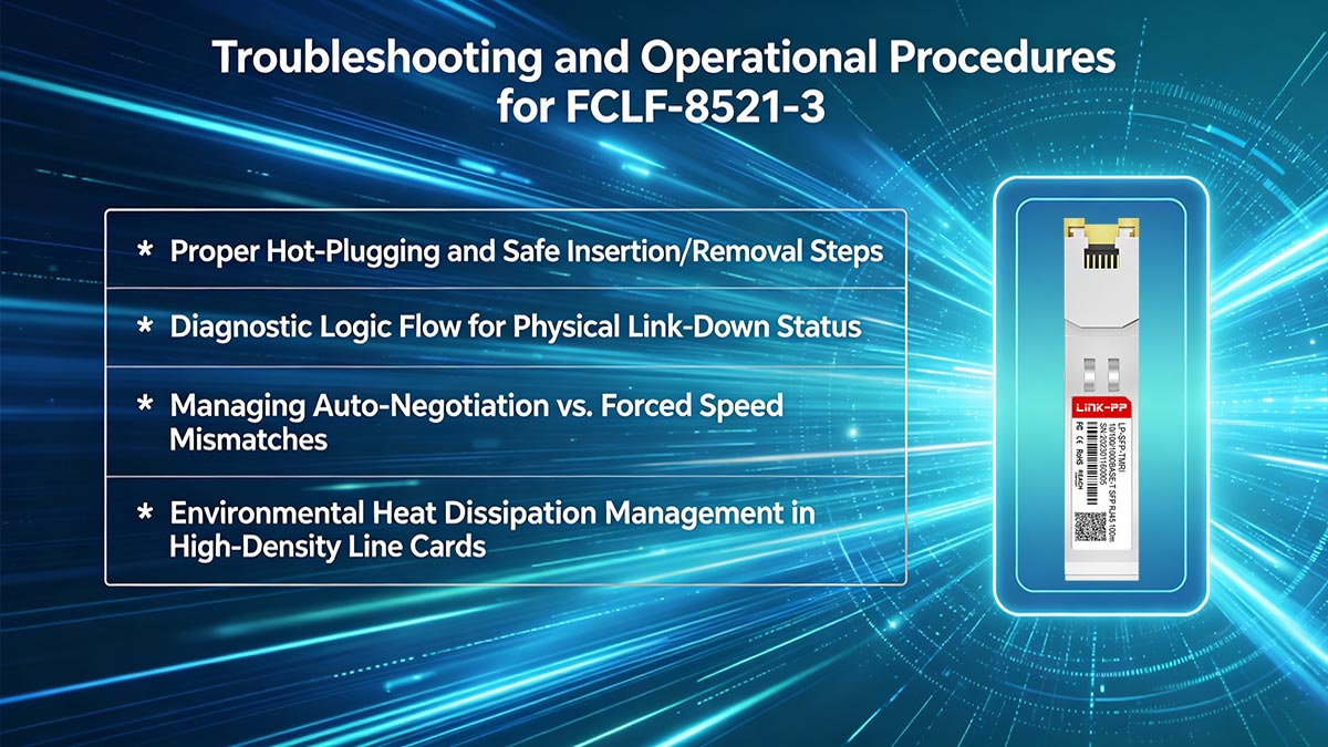 Troubleshooting and Operational Procedures for FCLF-8521-3