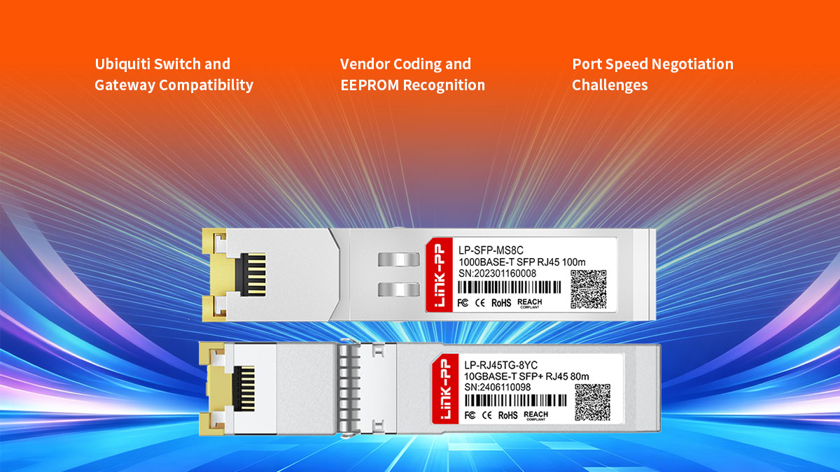 Consideraciones de compatibilidad para los módulos Ubiquiti SFP a RJ45