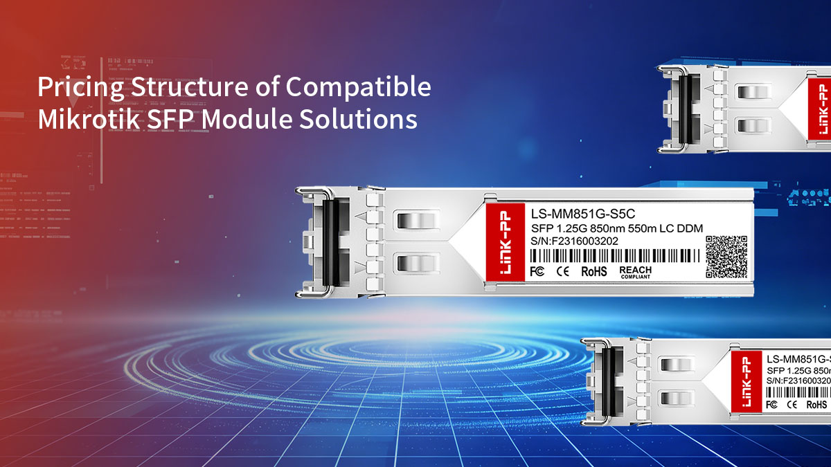 Estrutura de preços de soluções de módulos SFP compatíveis com Mikrotik