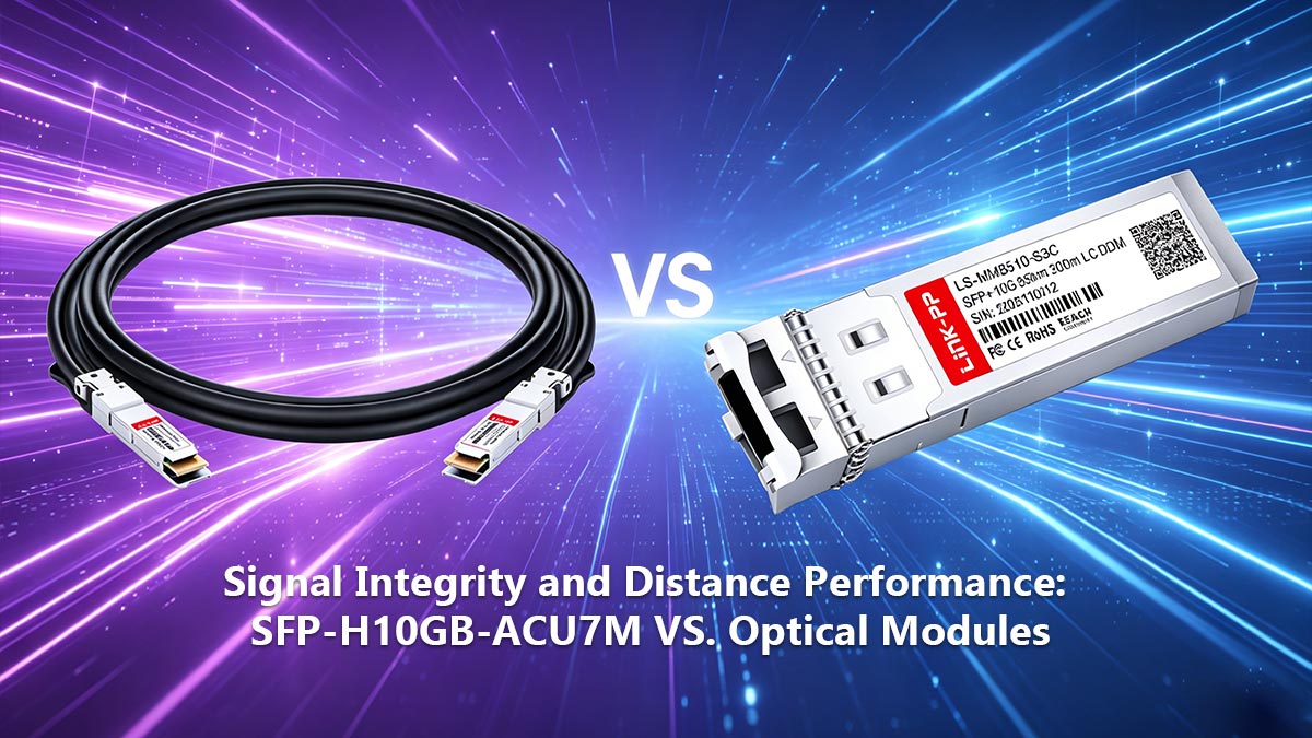 Integridad de la señal y rendimiento a distancia: SFP-H10GB-ACU7M frente a módulos ópticos.