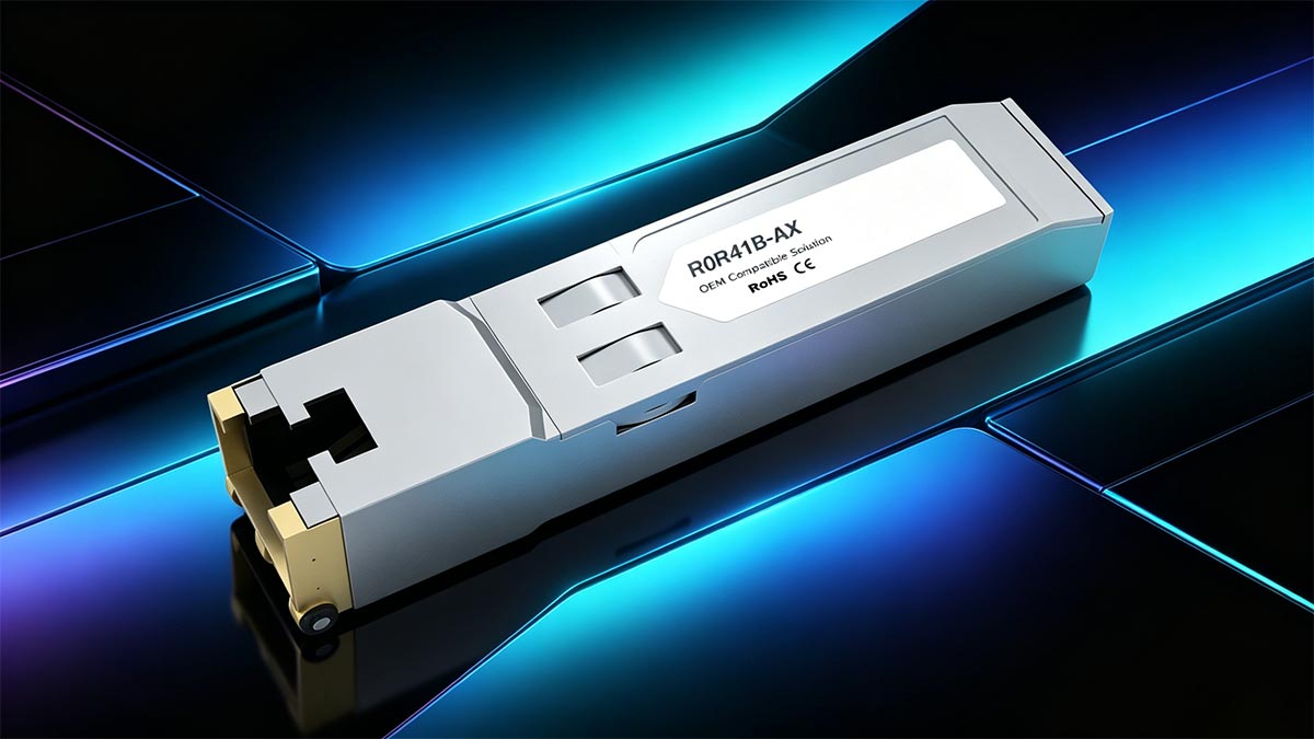 O que é o módulo R0R41B 10GBASE-T SFP+ RJ45?