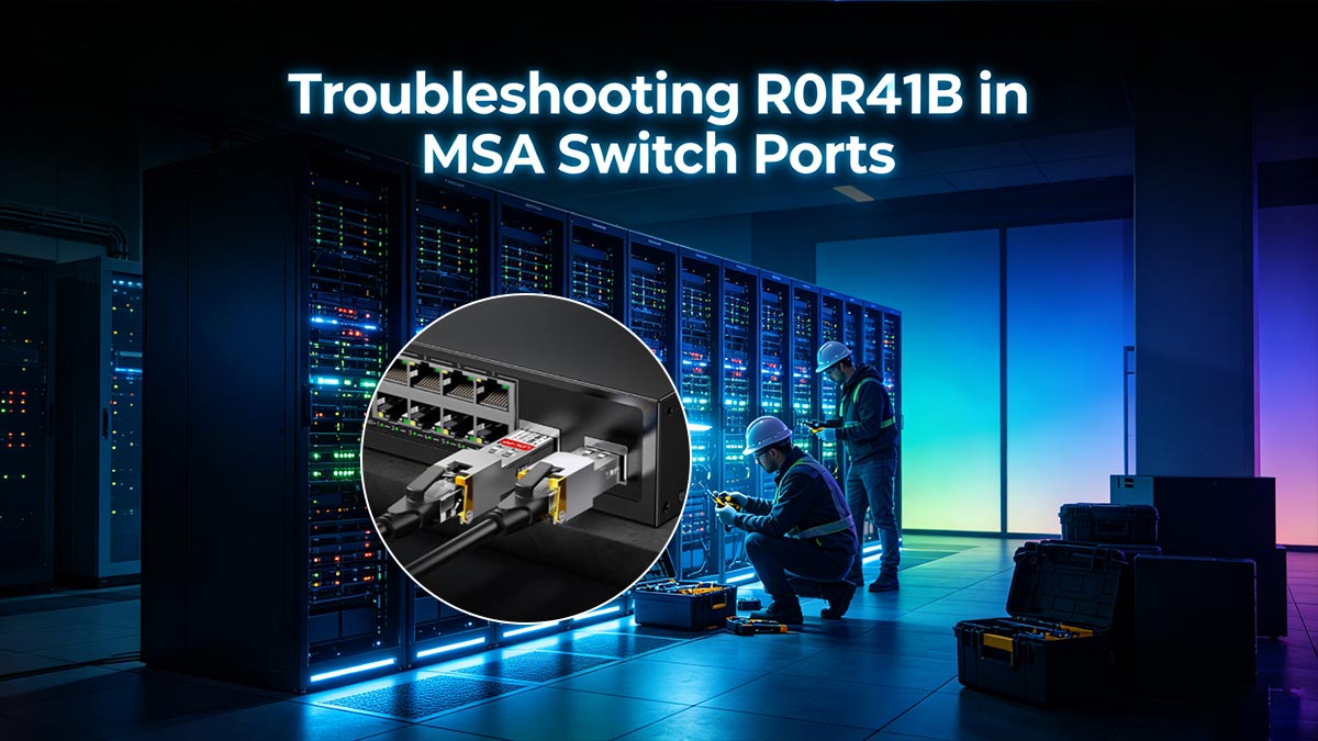 Solução de problemas do R0R41B em portas de switch MSA