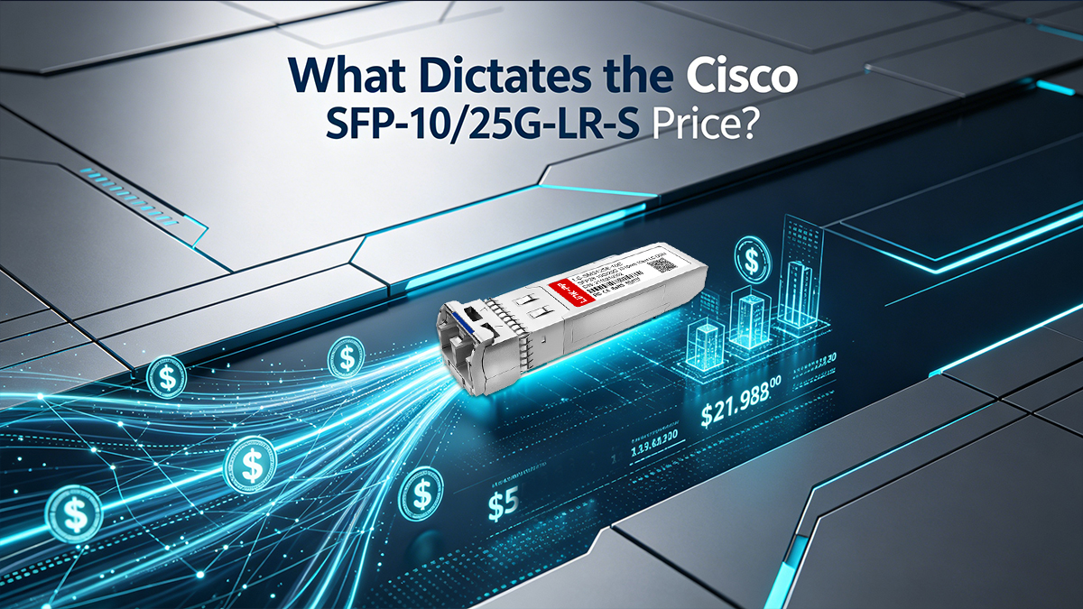 ¿Qué factores determinan el precio del Cisco SFP-10/25G-LR-S?