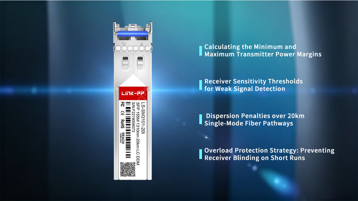 Presupuesto de señal óptica para enlaces de larga distancia SFP-3