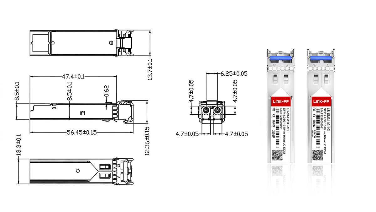 Entendendo as especificações principais de um substituto para o Moxa SFP-1GLXLC