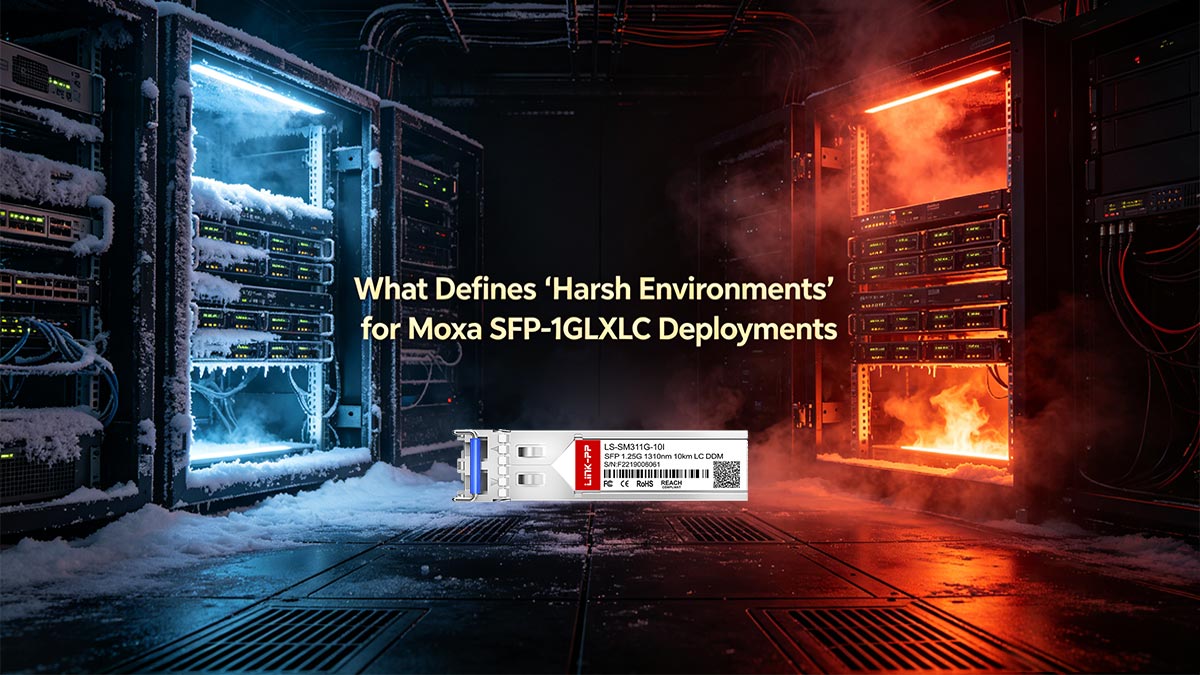 O que define ambientes hostis para implantações do Moxa SFP-1GLXLC?