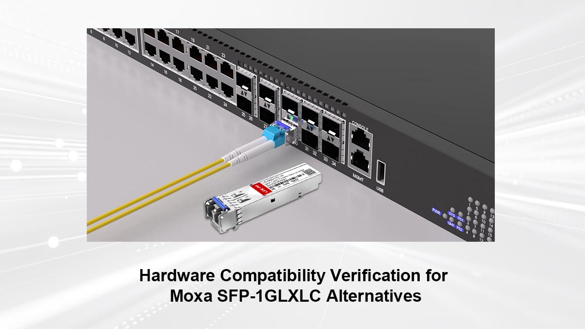 Verificação de compatibilidade de hardware para alternativas ao Moxa SFP-1GLXLC