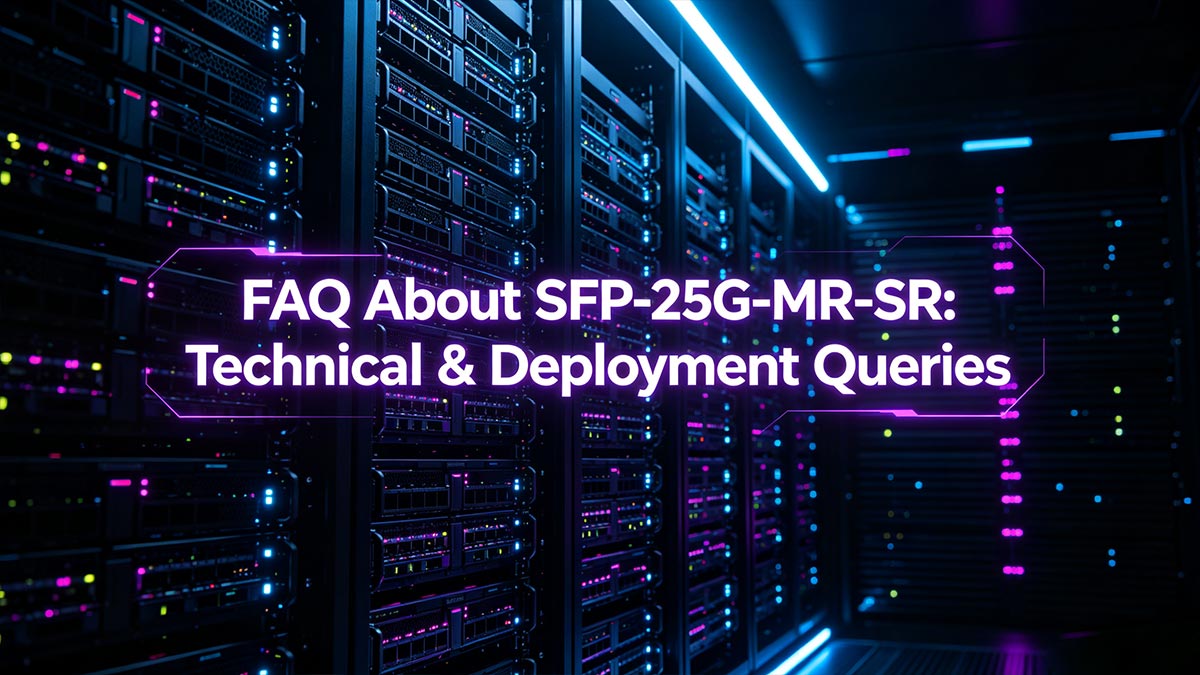Часто задаваемые вопросы о SFP-25G-MR-SR: технические вопросы и вопросы развертывания.