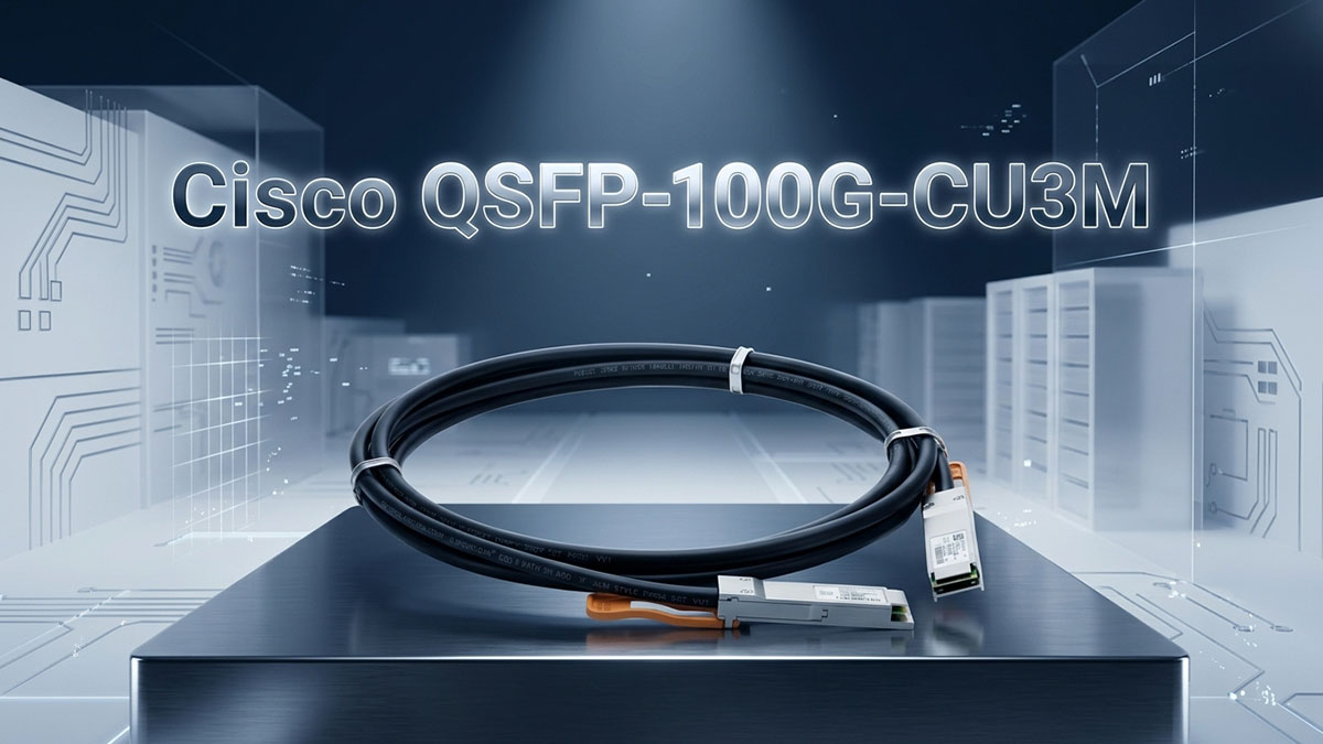 Qu'est-ce que le Cisco QSFP-100G-CU3M ?