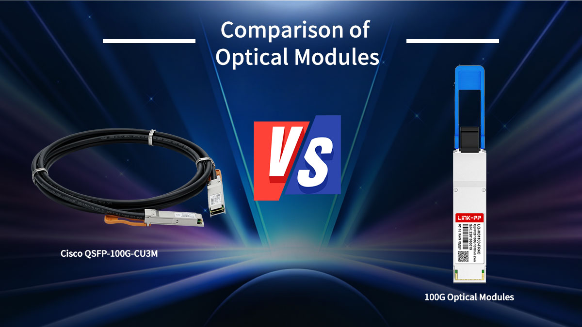 Comparaison entre le module optique Cisco QSFP-100G-CU3M et les modules optiques 100G les plus courants