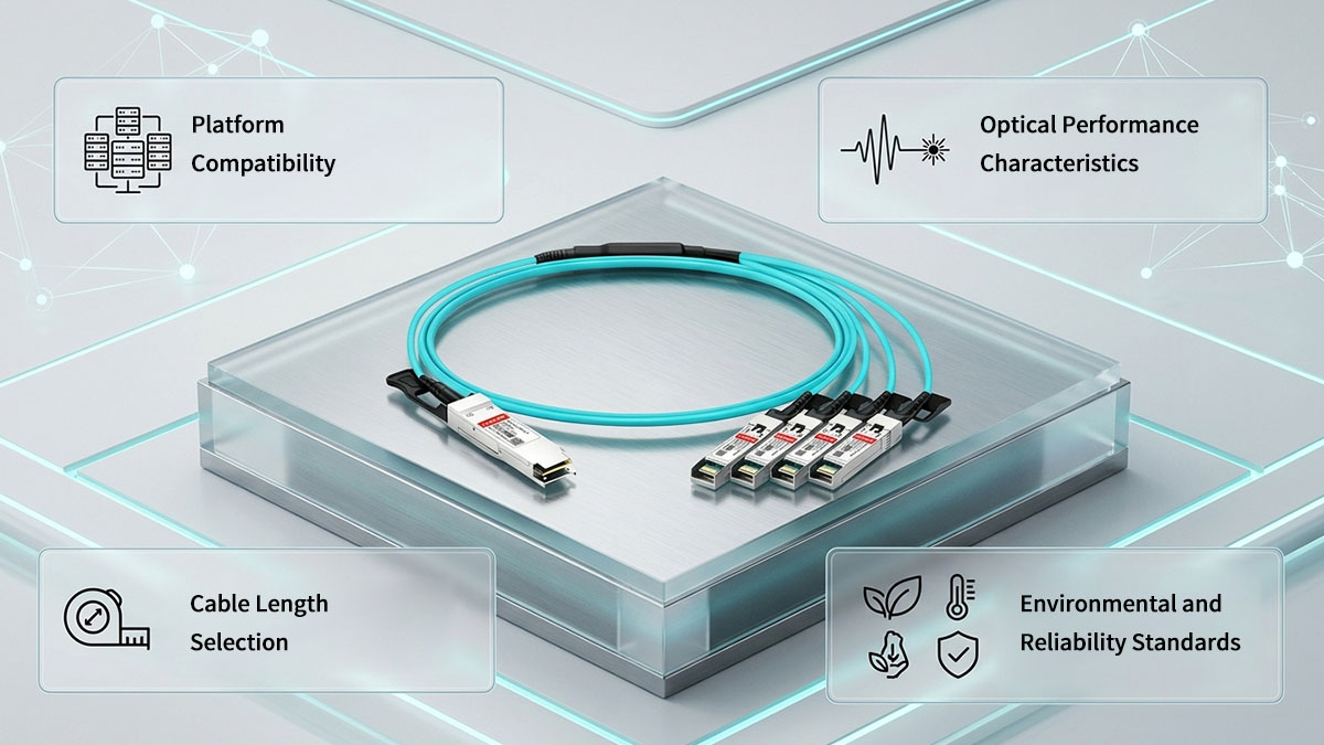 Facteurs techniques à évaluer lors du choix d'une alternative au FG-TRAN-QSFP-4XSFP
