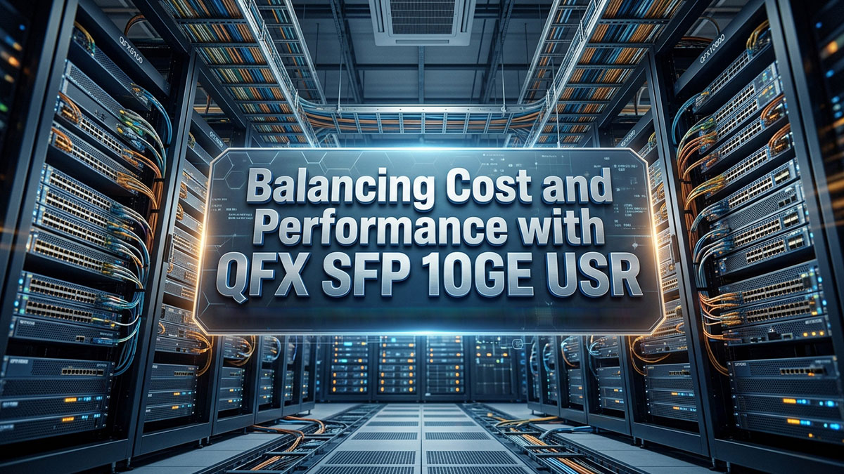 Balancing Cost and Performance with QFX SFP 10GE USR