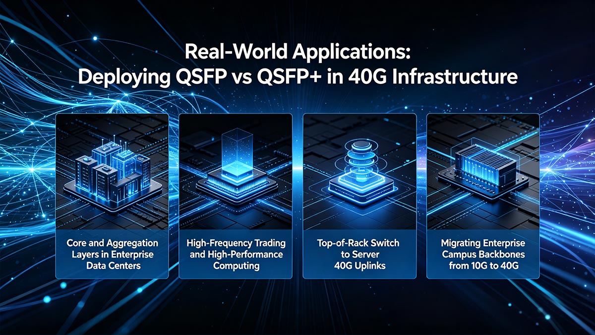 Real-World Applications Deploying QSFP vs QSFP+ in 40G Infrastructure