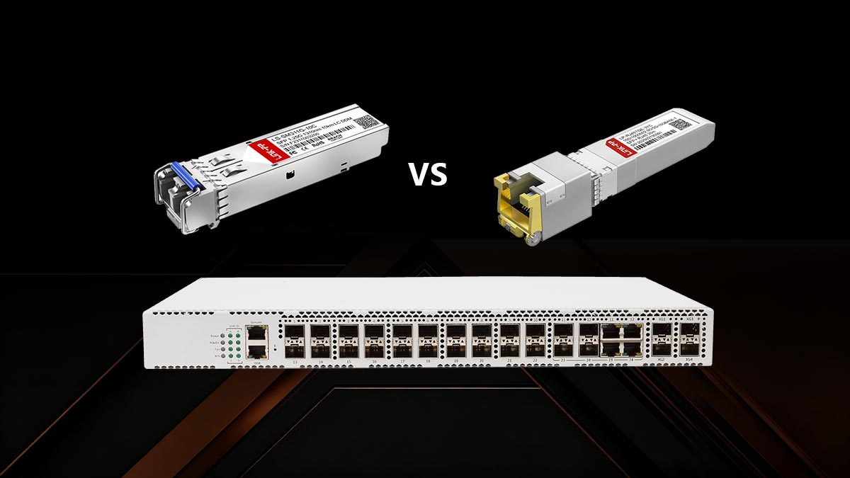 SFP frente a RJ45: ¿Por qué migrar a la fibra óptica en el extremo de la red?