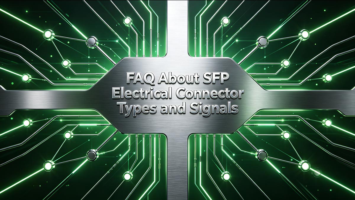 FAQ About SFP Electrical Connector Types and Signals