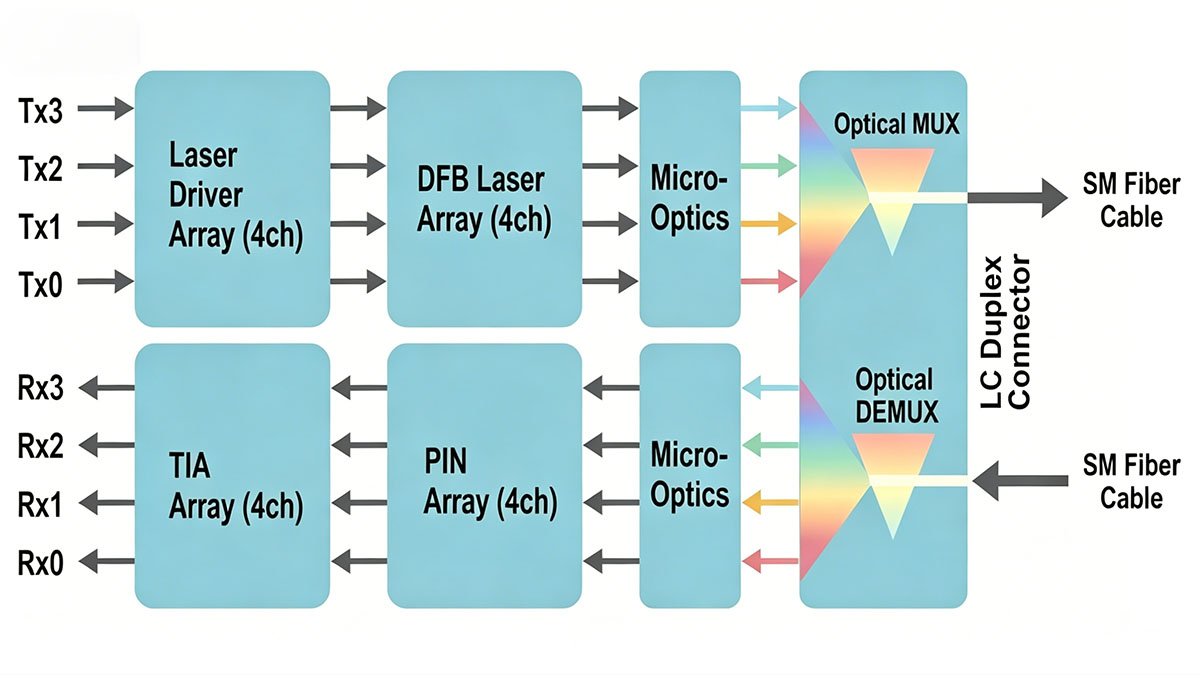 Understanding the Optical Architecture Behind QSFP-40G-LR4