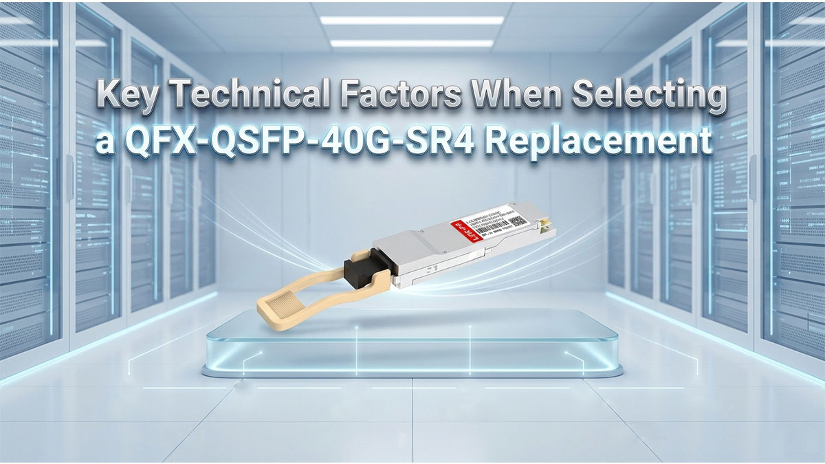 Wichtige technische Faktoren bei der Auswahl eines QFX-QSFP-40G-SR4-Ersatzes