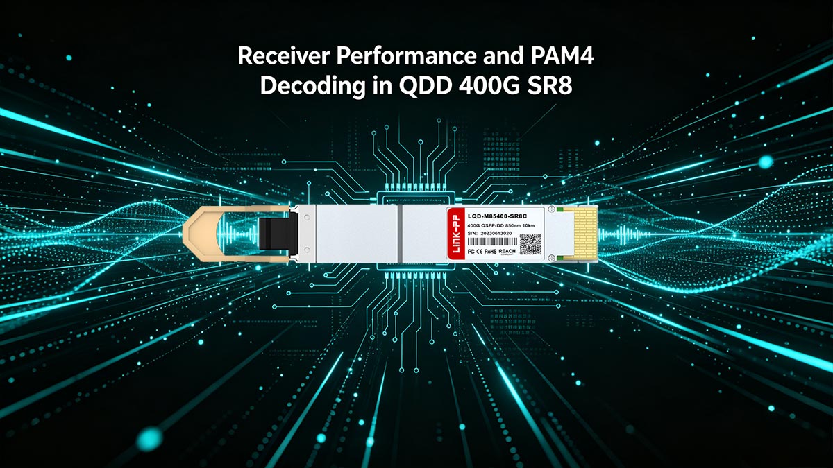 Receiver Performance and PAM4 Decoding in QDD 400G SR8