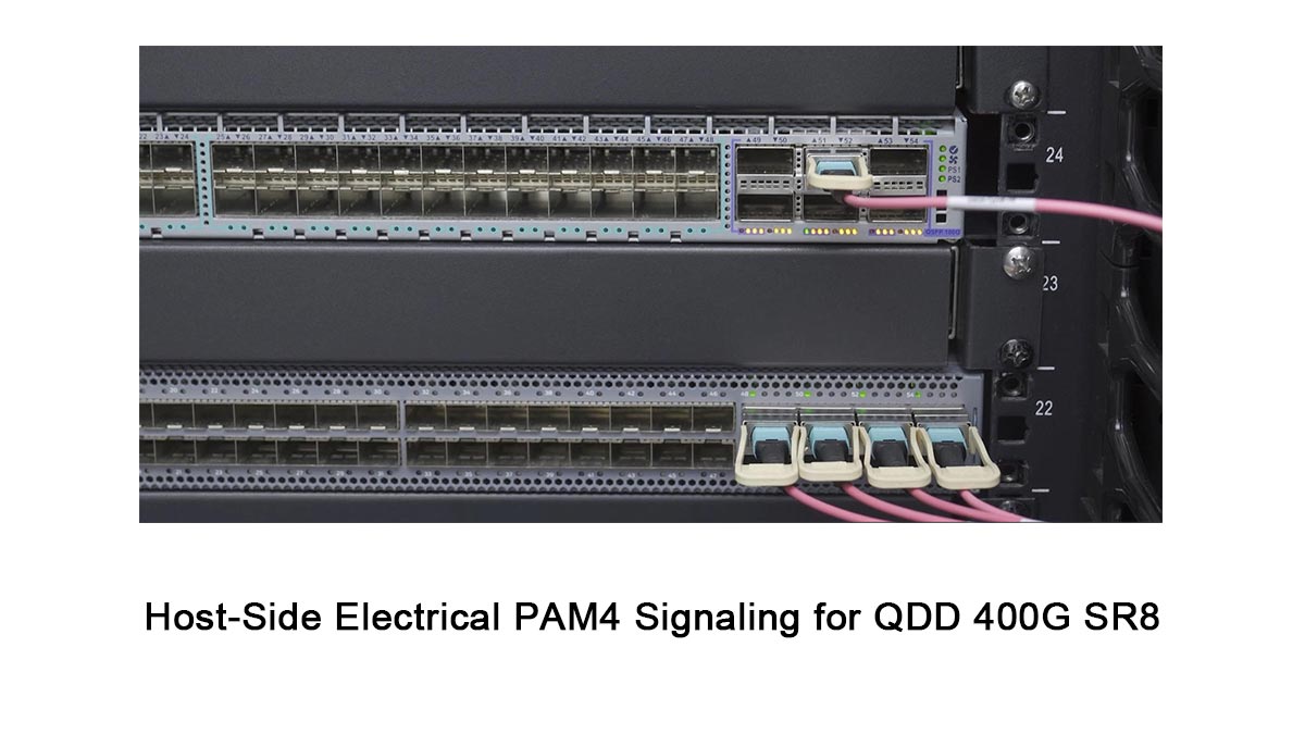 Host-Side Electrical PAM4 Signaling for QDD 400G SR8