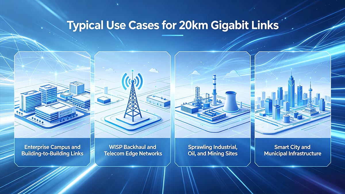 SFP-SM-1G-LX20-31 20km Gigabit Links Cost in Typical Use Cases