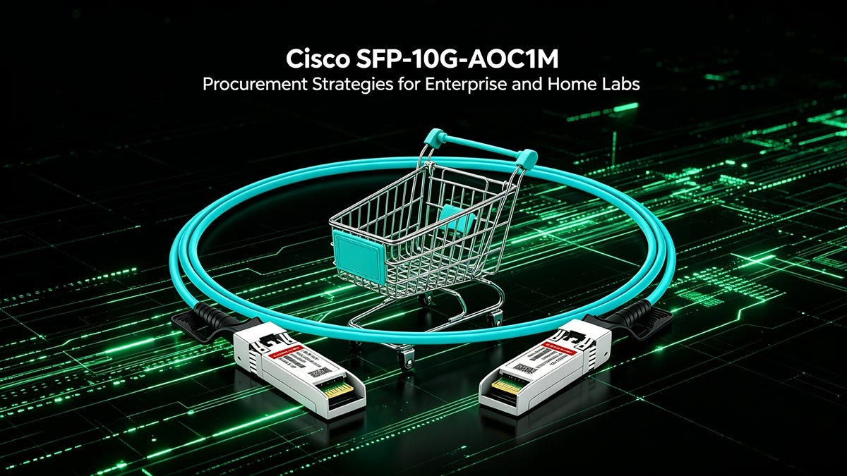 Cisco SFP-10G-AOC1M Procurement Strategies for Enterprise and Home Labs