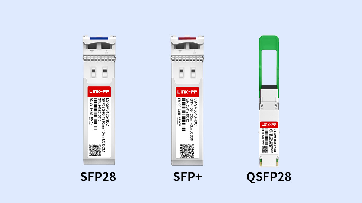 SFP28 vs SFP+ vs QSFP28 Comparison