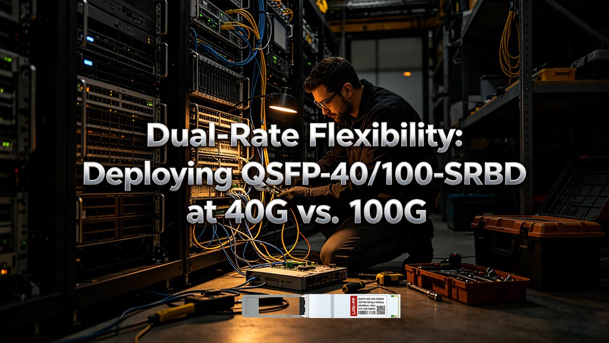 Dual-Rate Flexibility Deploying QSFP-40100-SRBD at 40G vs. 100G