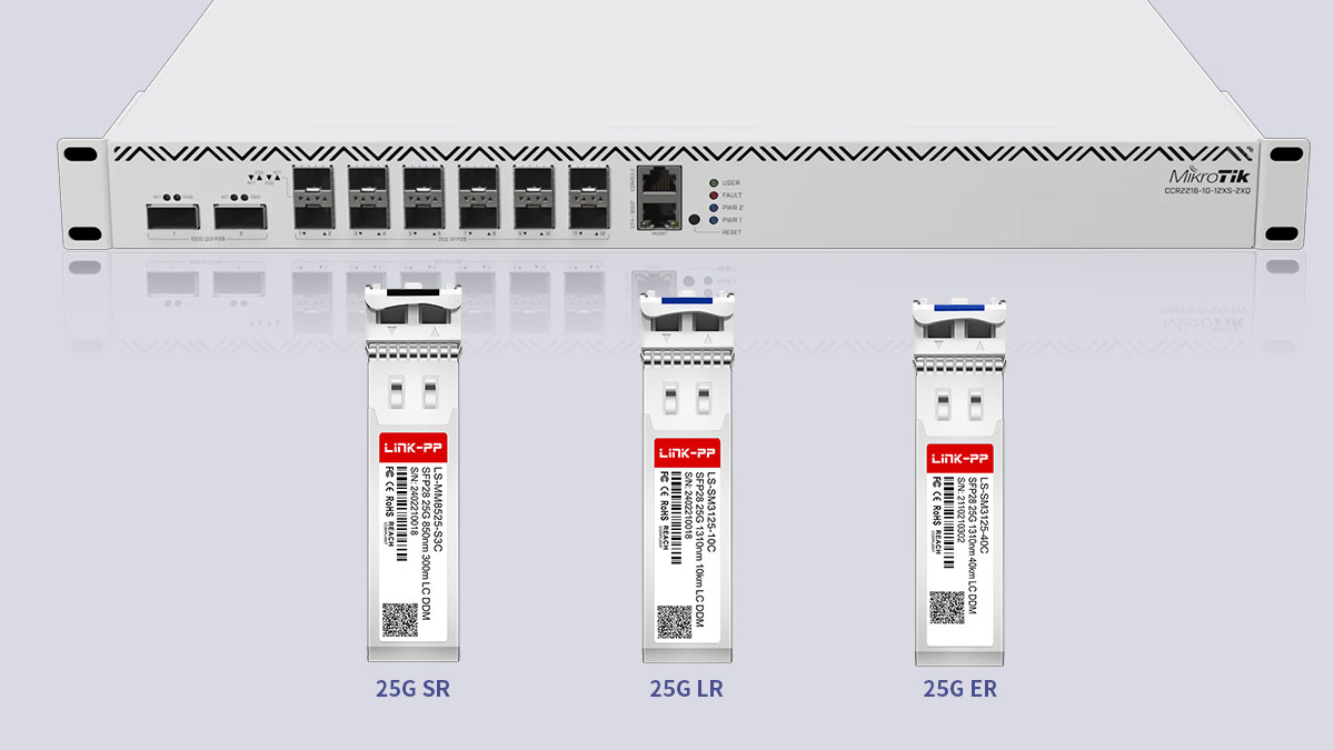 Types of Mikrotik SFP28 Alternatives for CCR2216 Interop