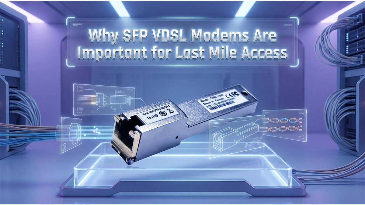 Why SFP VDSL Modems Are Important for Last Mile Access