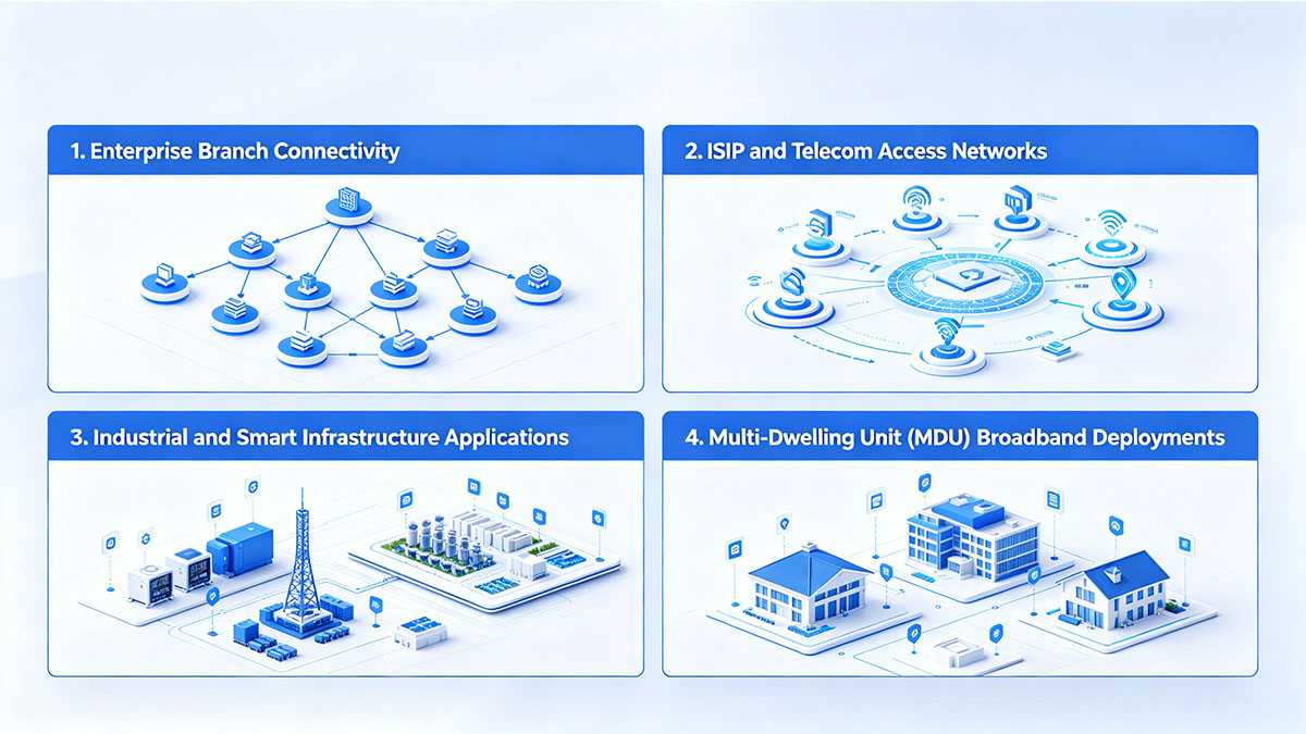 Common Deployment Scenarios for SFP VDSL Modems